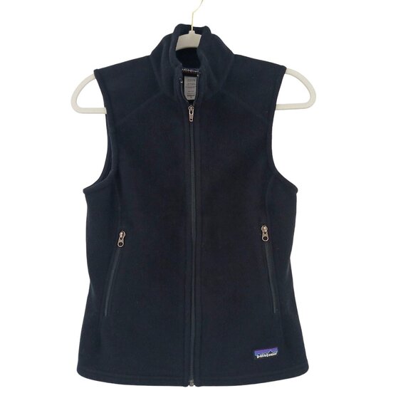 Patagonia Synchilla Black Fleece Vest Small - Picture 1 of 9